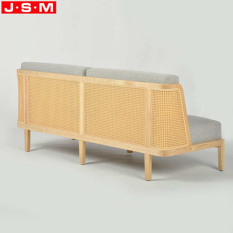 Luxury Sofa For Home Office Hotel Living Room Furniture Modern Cushion Seat Plastic Rattan Back Sofa