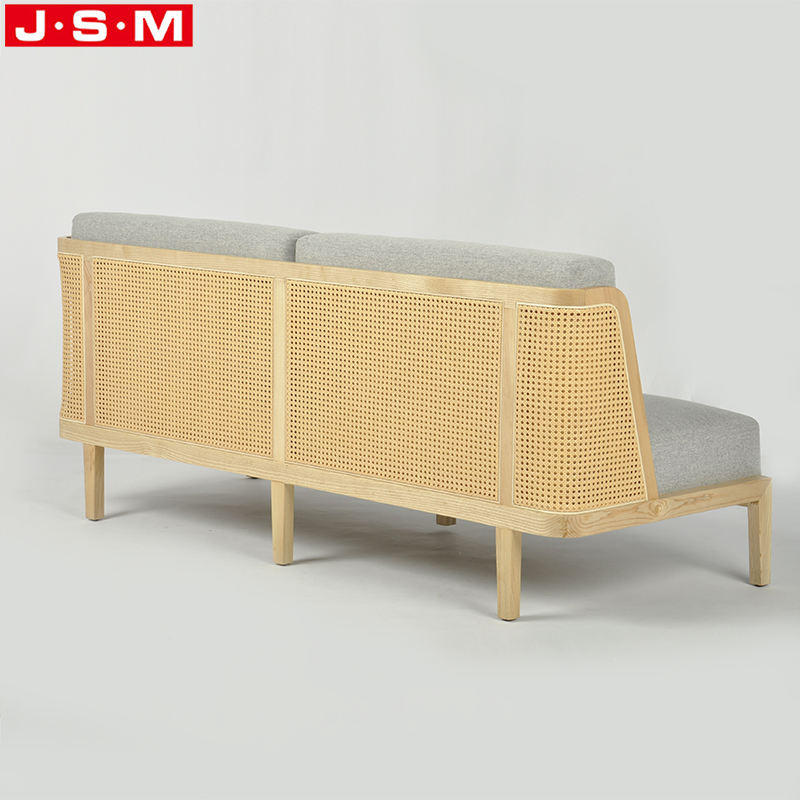 Luxury Sofa For Home Office Hotel Living Room Furniture Modern Cushion Seat Plastic Rattan Back Sofa