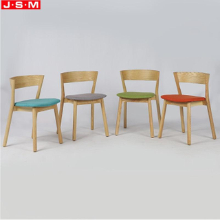 Modern Wooden Kitchen Low Slope Arm Dining Chairs With Armrests