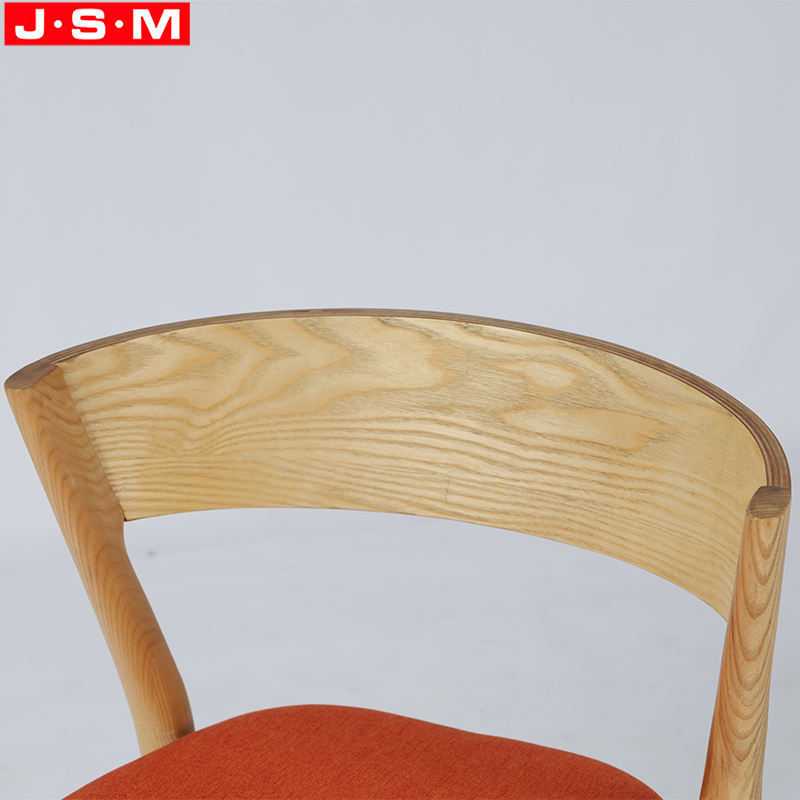 Modern Wooden Kitchen Low Slope Arm Dining Chairs With Armrests