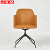 China Sale Visitor Wooden Frame Swivel Ergonomic Leather Chair Comfortable Office Chair