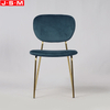 Nordic Soft Metal Legs Home Modern Minimalist Coffee Chair Fabric Dinning Chair