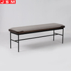 Modern Ash Timber Surround Leg Chairs Dining Bench Chairs Long Hotel Bench Chair