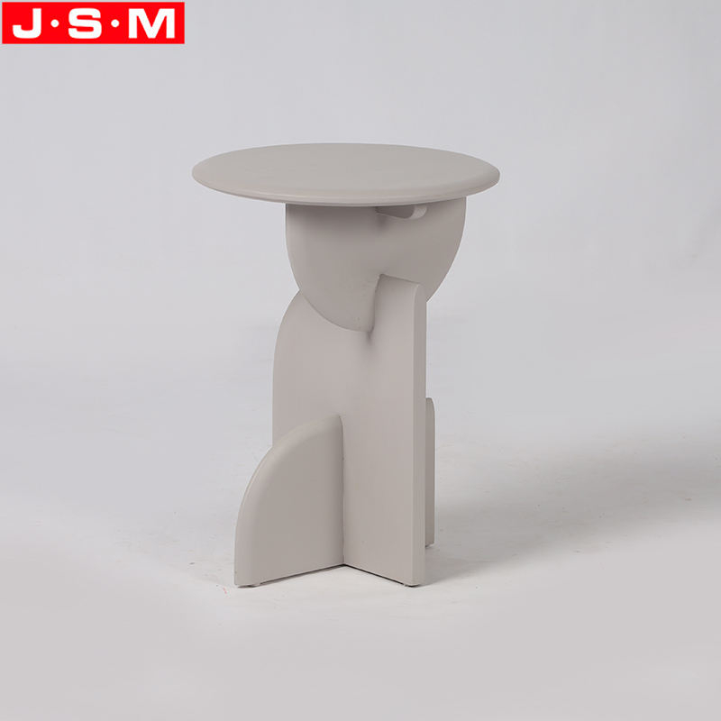Contemporary Art Round Tea Table Side Ash Timber Frame Side Coffee Table