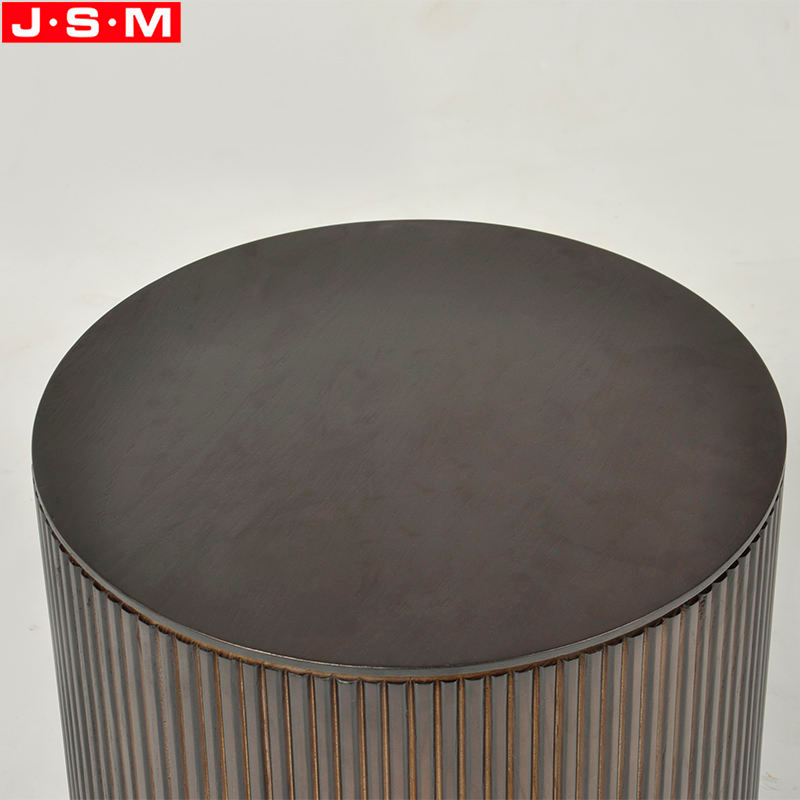 Modern Veneer Table Top Ash Timber Base Wooden Room Black Coffee Table