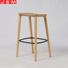 Kitchen Bar Stool High Footed Cushion Seat Barstool High Bar Chair With Backrest
