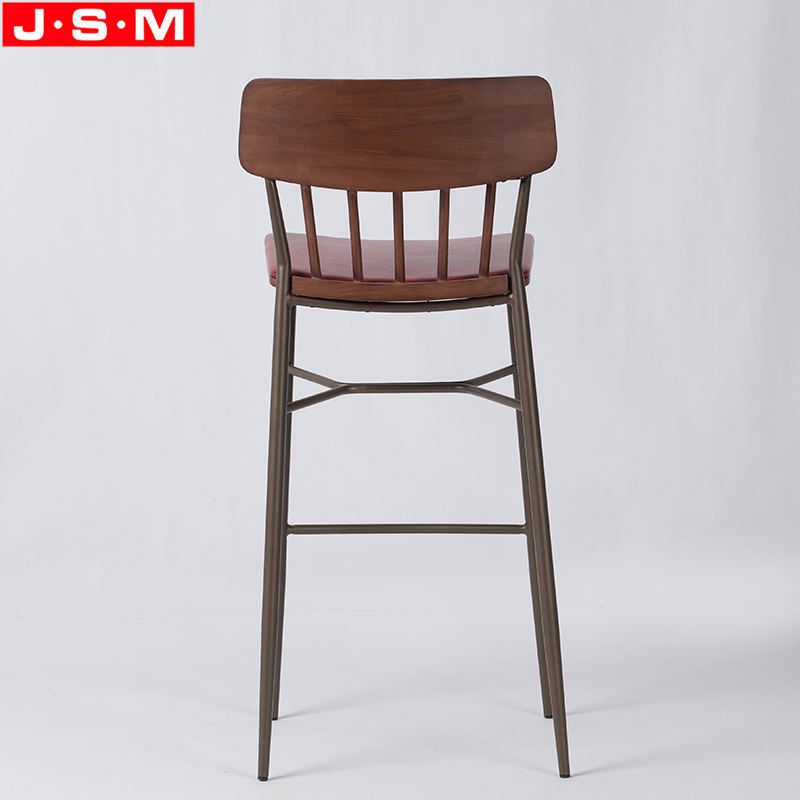 New Home Tall Nordic Luxury Wooden Kitchen High Chair Stools High Chair For Bar Table