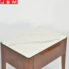 Roak Slab Top Nightstand Veneer Carcase Wooden One Drawer Stand Bedside Table