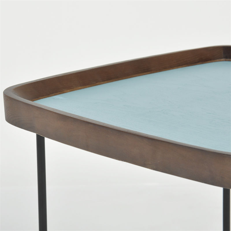 Modern Outdoor Coffee Bubble Tea Working Shape Square Coffee Table