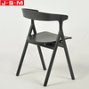 Home Furniture Coffee Restaurant Veneer Back And Seat Armchair Ash Timer Frame Dining Chair
