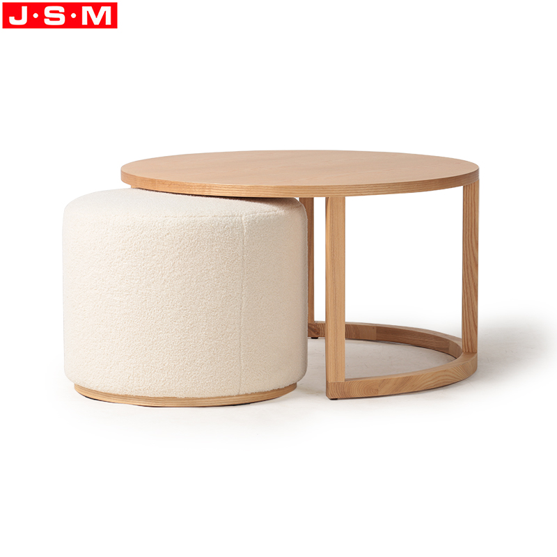 Side Table With Ottoman