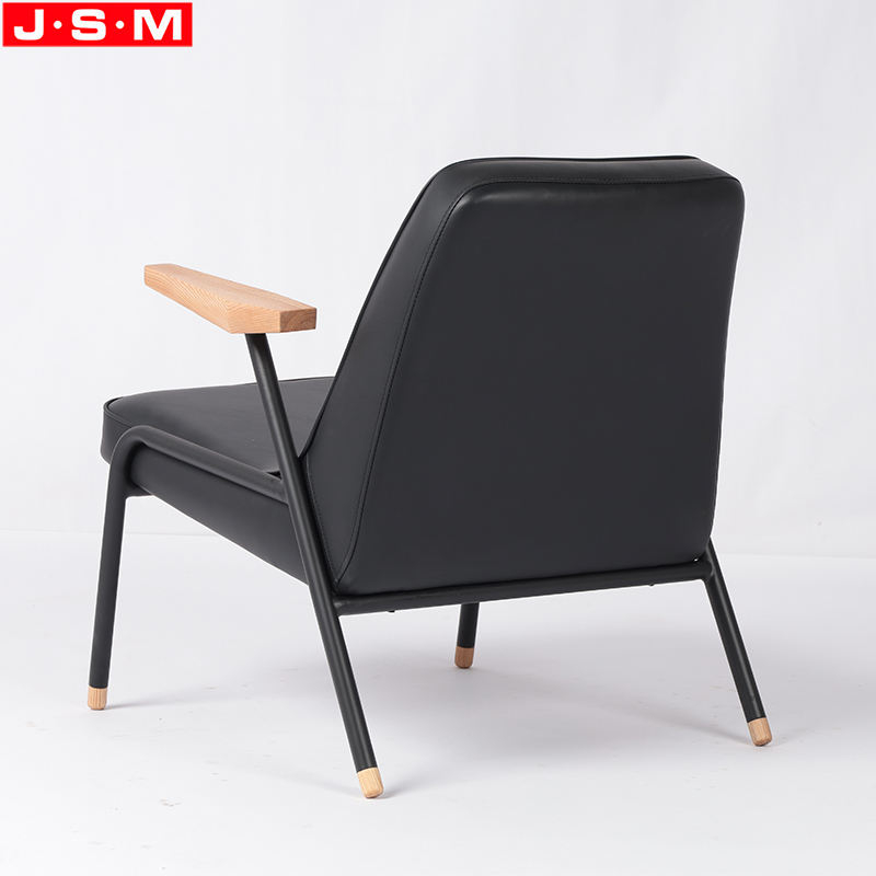 Imperial Metal Frame PU Faux Artificial Leather Armlehnstuhl Armchair
