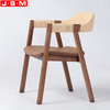 Wholesale Solid Wooden Cafe Paper Rope Back Decoration Restaurant Dining Chair
