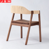 Wholesale Solid Wooden Cafe Paper Rope Back Decoration Restaurant Dining Chair