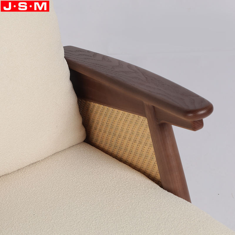 Popular Newest Household Ash Wood Armchair Fabric Upholstery Lounge Chair