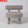 Metal Antique Upholstered Lounge Chair Living Room Fabric Leisure Chairs