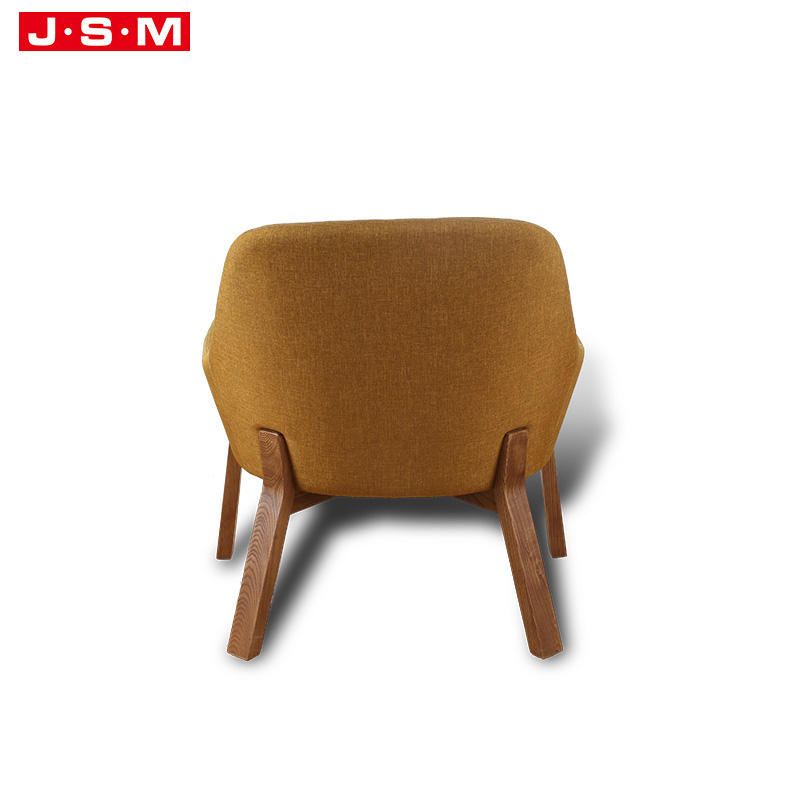 Nordic Style Wooden Frame Terrace Armchair For Bedroom Living Room