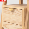Nordic Living Room Sofa Side Storage Solid Wood Household Bedroom Small Bedside Storage Cabinet
