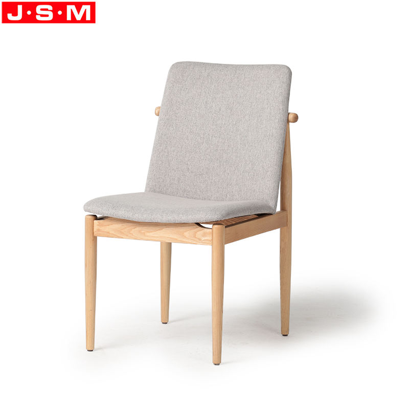 Modern Solid Wood Upholstery Fabric Restaurant Dining Chair For Dining Room Furniture