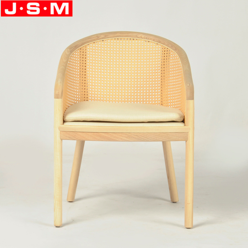 Cheap Modern Designer Armchair Plastic Rattan Cushion Seat Chair Dining Chair