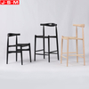 Factory Wholesale Backrest Bar Chair Household Ash Frame Bar Stool High Chair Coffee Shop Minimalist Barstools