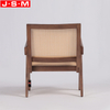 Wholesale Chair Modern Armchair Walnut Color Wooden Chair For Hotel Use