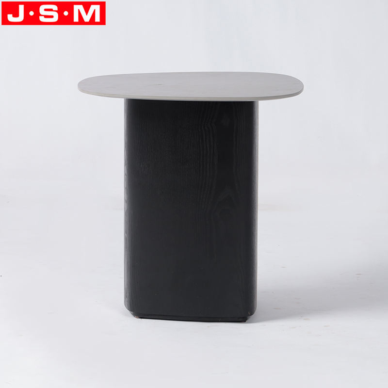 Hot Selling Man Made Stone Tea Table Living Room Tea Table Ash Veneer Base Tea Table