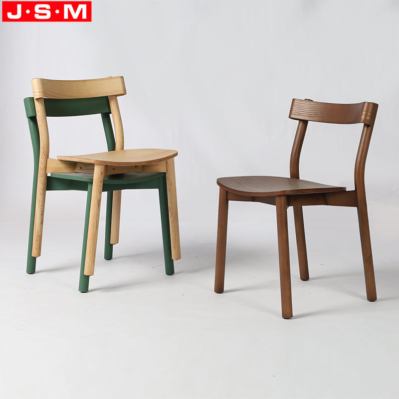 Chinese Style Restaurant Stackable Wooden Dinning Room Wooden Dining Chairs