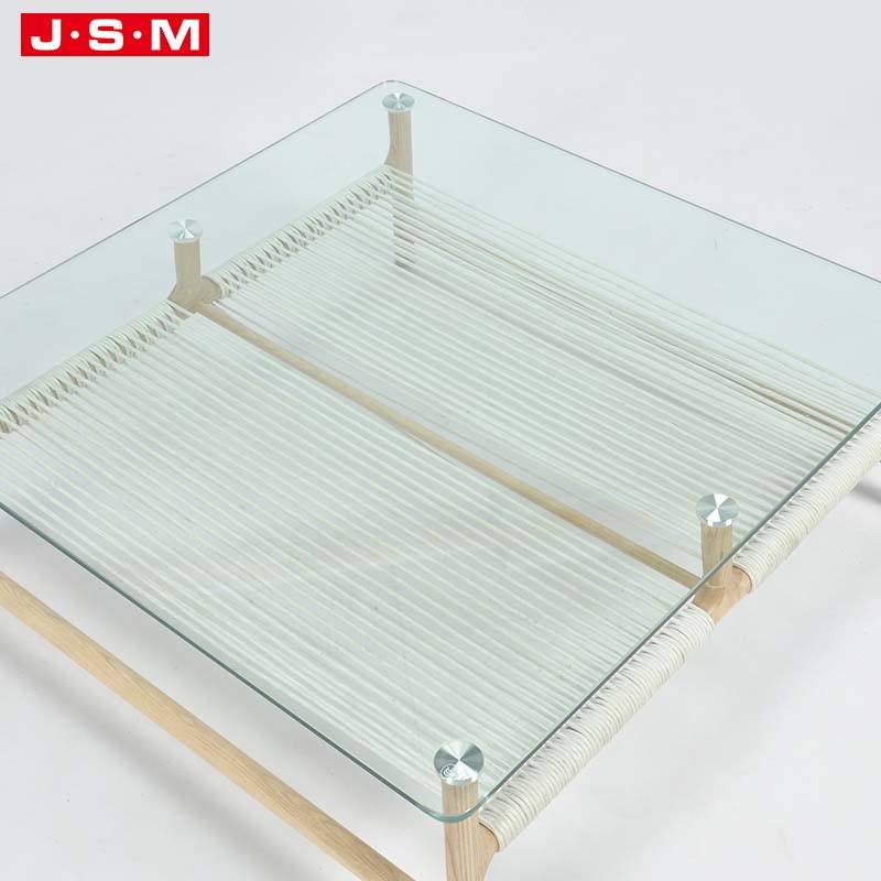 Nordic Office Tempered Tea Making Glass Table Top Outdoor Coffee Table
