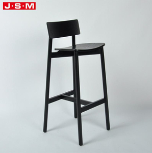 Morden Solid Wood Black Custom Logo Patio Bar And Kitchen Chair