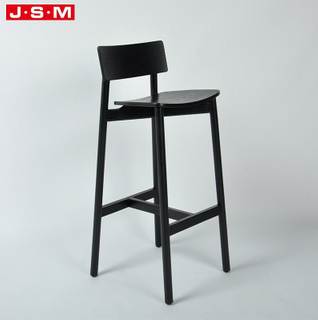 Morden Solid Wood Black Custom Logo Patio Bar And Kitchen Chair