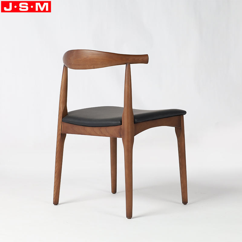 Morden Style Cooling Fabric Seat Wooden Leg High Back Armless Dining Chair