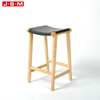 Modern Luxury Acrylic Ash Timber Frame Kitchen Dining High Chairs Bar Stool