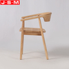 Commercial All Ash Dining Chair Restaurant Wood Dining Chair With Armrest Backrest