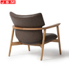 Wabi-Sabi Wood Chair Upholstered Accent Armchair For Living Room Leisure Chair