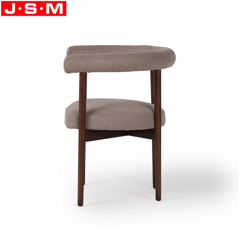 Luxury Wooden Ash Base Room Furniture Chairs For Cafe Restaurant Fabric Upholstery Dining Armchair Chairs