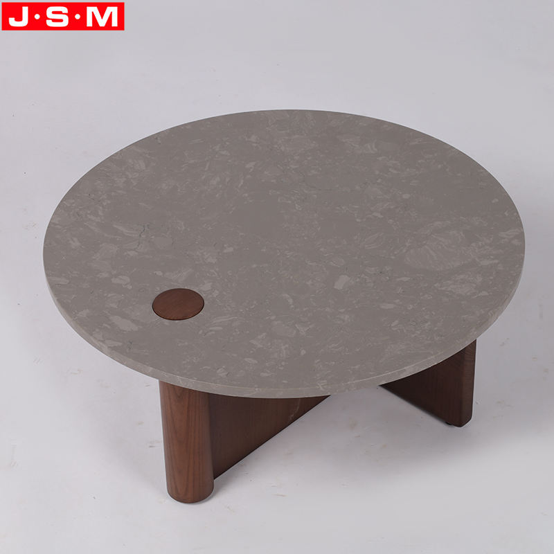 Wholesale Marble Coffee Table Living Room Furniture Round Side Table Tea Table