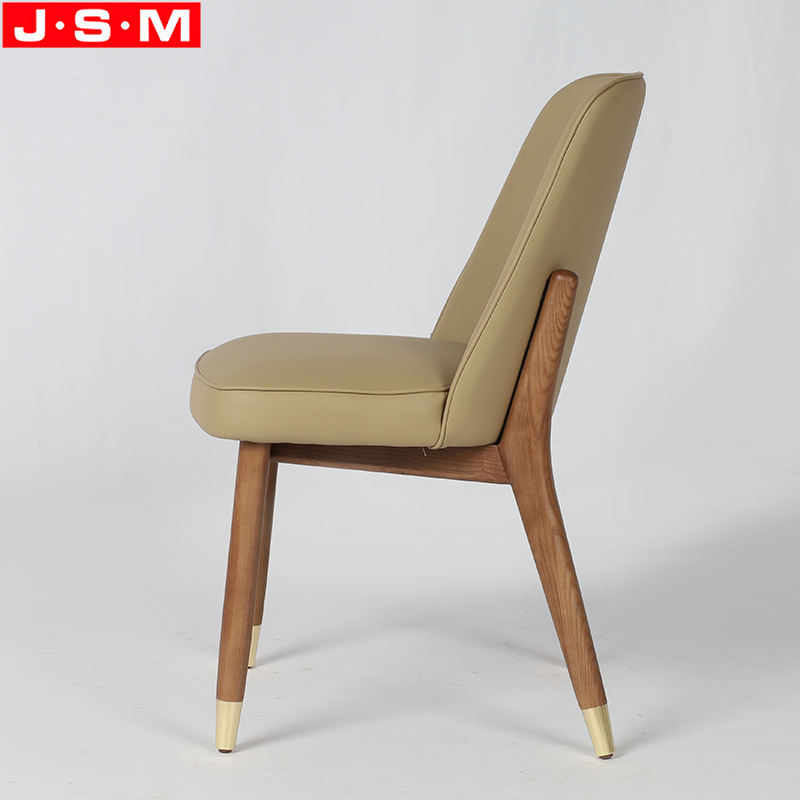 Durable Restaurant Chair Dining Room Armless Cushion Seat Solid Wooden Dining Chair