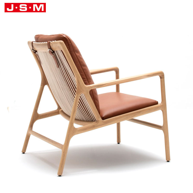 High Quality Ash Timber Wood Bedroom Single Recliner Chair Cushion Seat Armchairs