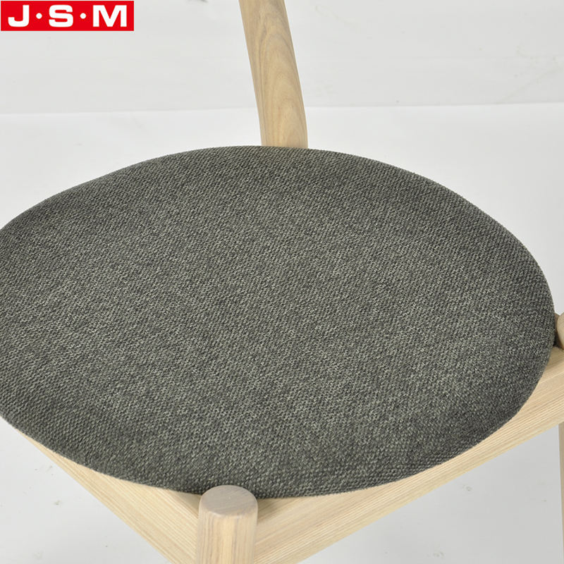 Simple Indoor Outdoor Patio Hotel Dining Room Back Wooden Frame Dining Chair