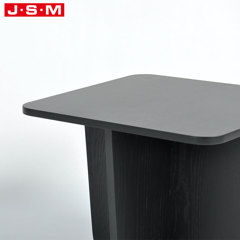 Rustic Sitting Room Living Room Outdoor Small Black Wooden Square Coffee Table