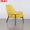 New Style Oversized Church Hotel Genuine Classic Solid Royal Yellow Wooden Sofa Armchair