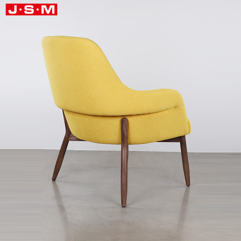 New Style Oversized Church Hotel Genuine Classic Solid Royal Yellow Wooden Sofa Armchair