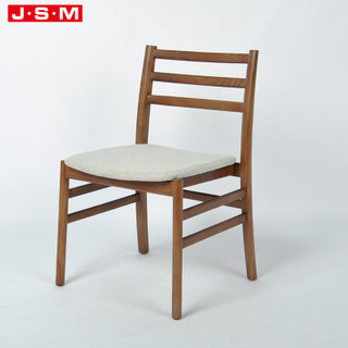 Modern Simple Cushion Seat Ash Timber Frame Wood Dining Chair