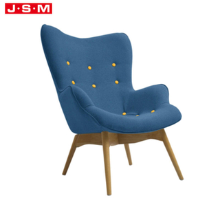Poland Modern White High Back Dining Chair Metal Bistro Dining Fabric Armchair