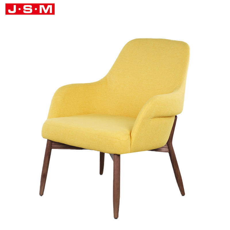 New Style Oversized Church Hotel Genuine Classic Solid Royal Yellow Wooden Sofa Armchair