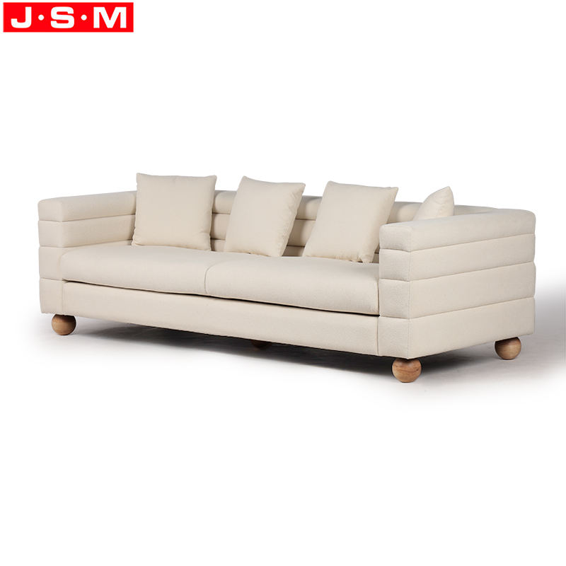 Nordic Style Metal Frame Fabric Modern Sofa Luxury Villa Italian Sofa For Living Room