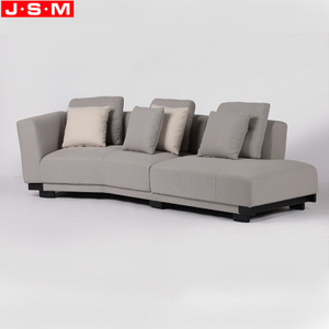 Customized Factory Living Room Sofa Large Fabrics Sofa With 6 Pillows