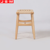Wholesale Home Office Furniture Chair Foot Stool Woven Ottoman Stool