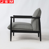 Home Furniture Leather Cushion Seat Hotel Dining Chairs Wooden Base Armchair